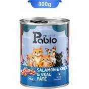 79630 کنسرو پته مرغ و سالمون و گوشت پابلو 800 گرم Pablo - تصویر 1