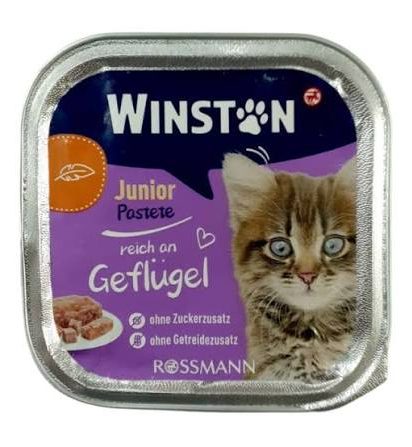 غذای مرطوب ووم بچه‌گربه مرغ وینستون WINSTON